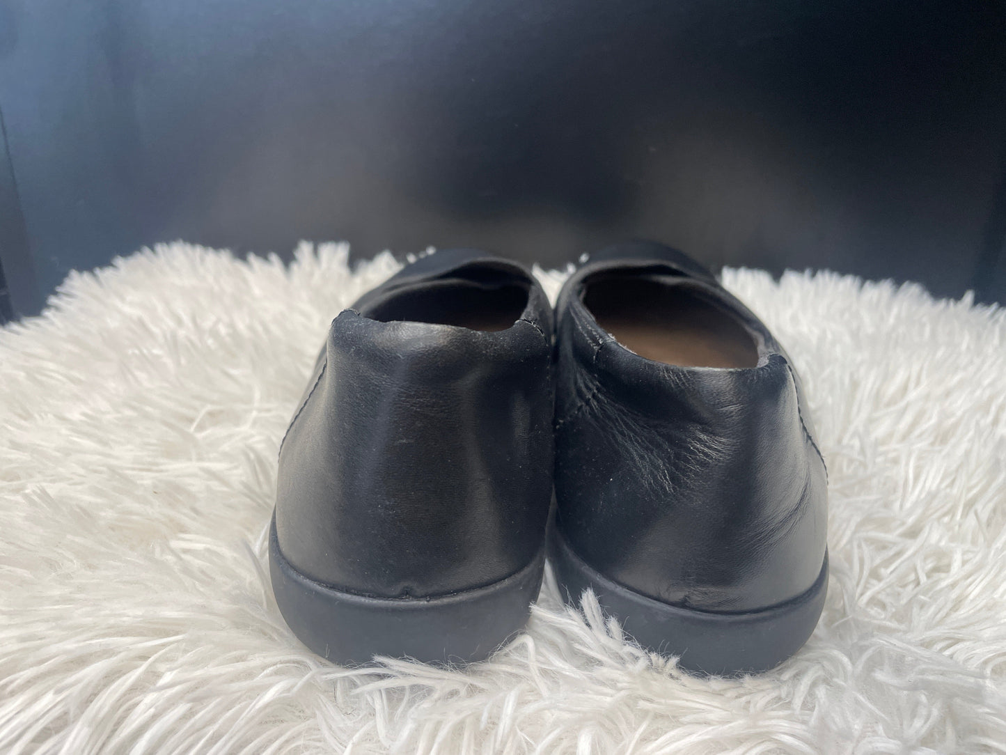 Black Shoes Flats Ballet Clarks, Size 11