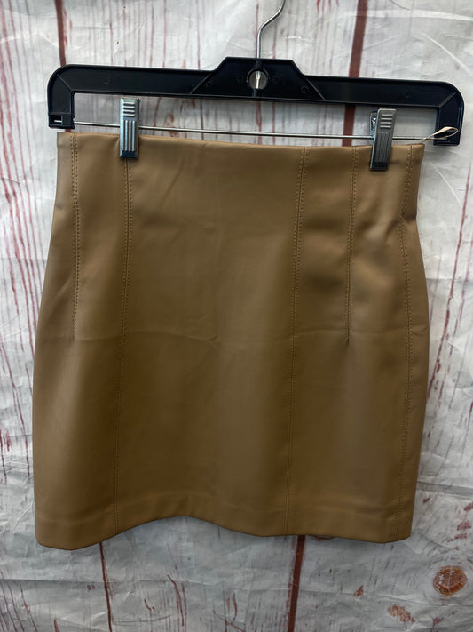 Brown Skirt Mini & Short Zara, Size S