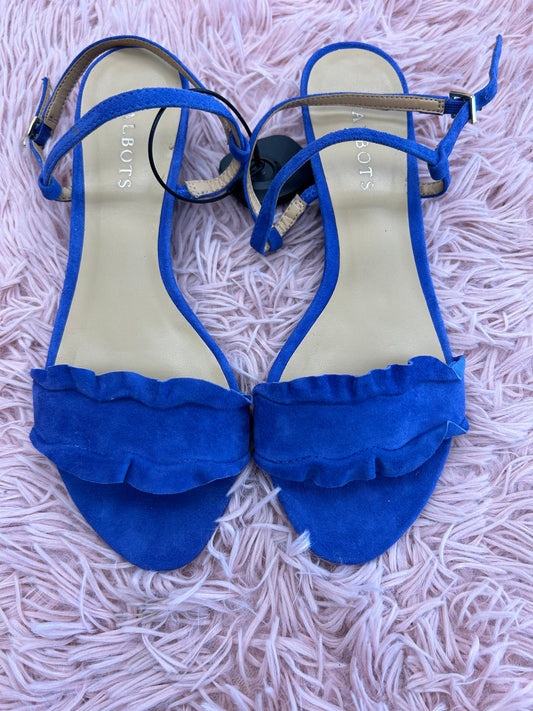 Sandals Flats By Talbots In Blue, Size: 8