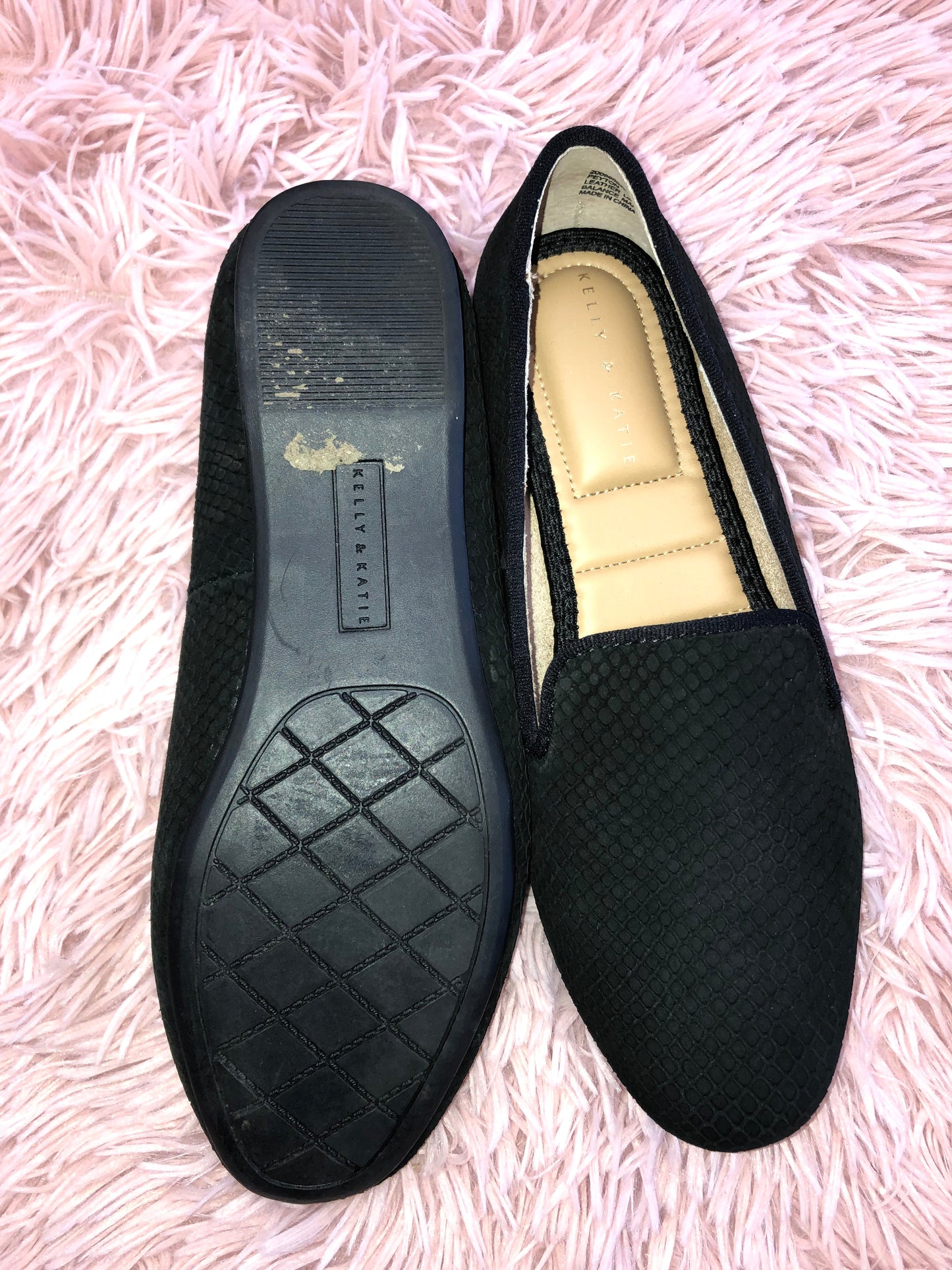 Black Shoes Flats Mule & Slide Kelly And Katie, Size 6.5