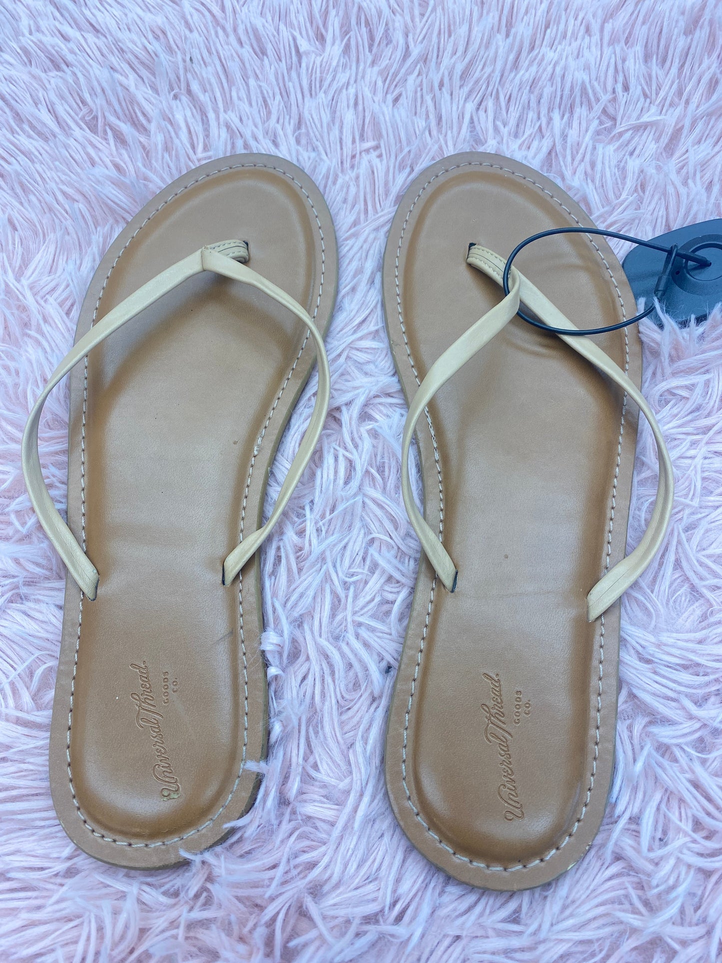 Sandals Flip Flops By Universal Thread In Tan, Size: 9