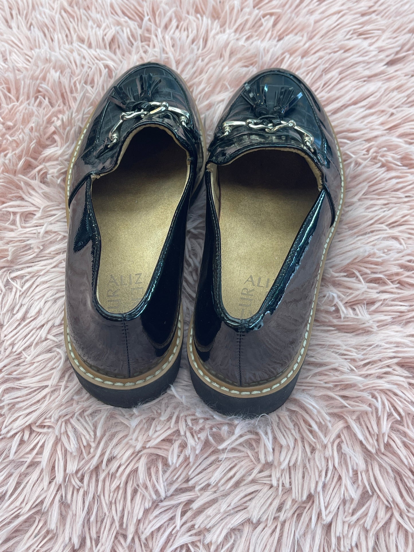 Black Shoes Flats Loafer Oxford Naturalizer, Size 8