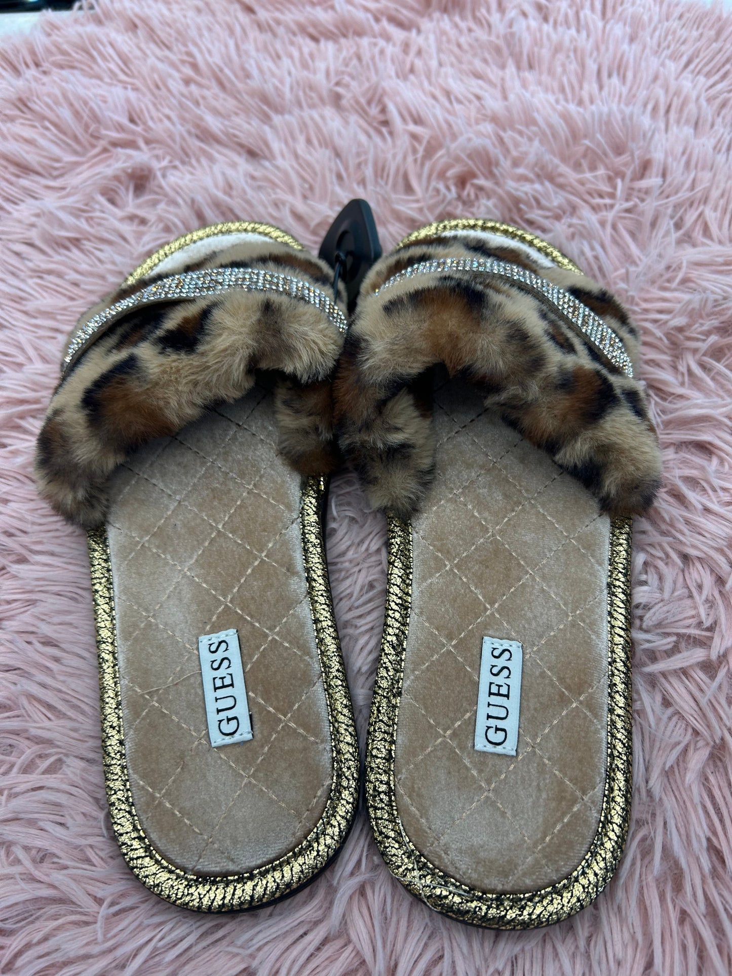 Slippers By Guess In Leopard Print, Size: 9