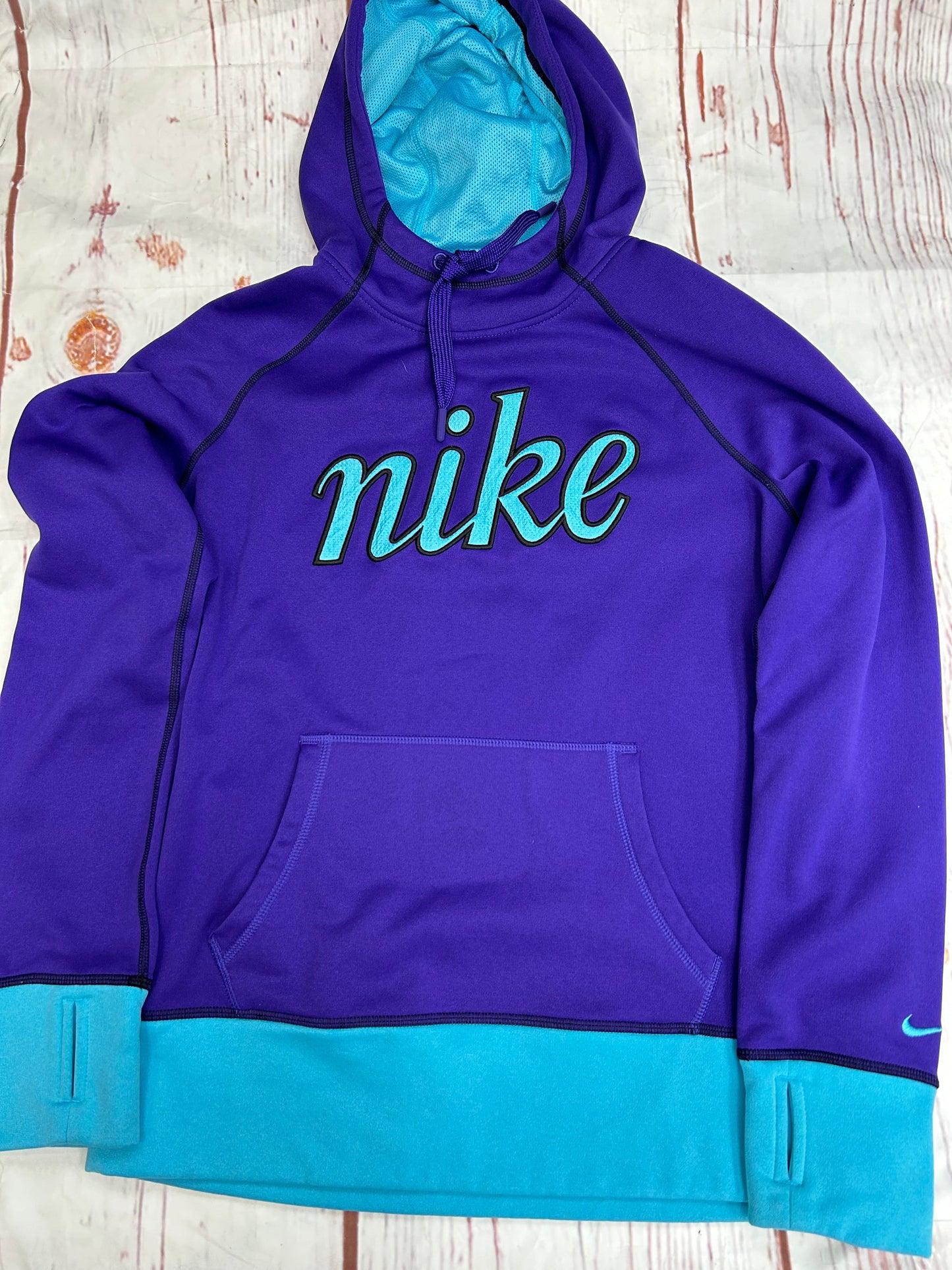 Sweatshirt Hoodie By Nike Apparel In Purple, Size: M