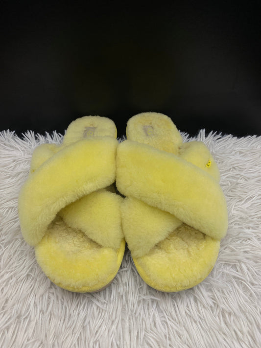 Slippers By Ugg In Yellow, Size: 8