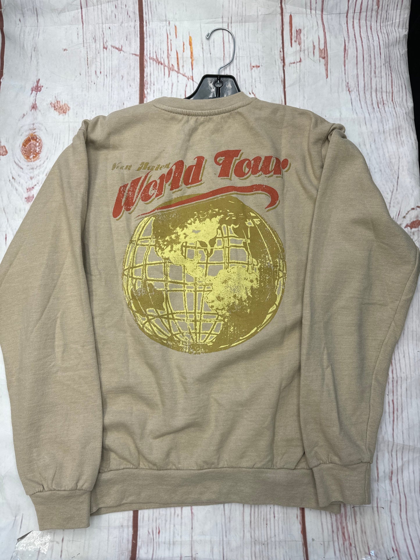 Sweatshirt Crewneck By Clothes Mentor In Tan, Size: M