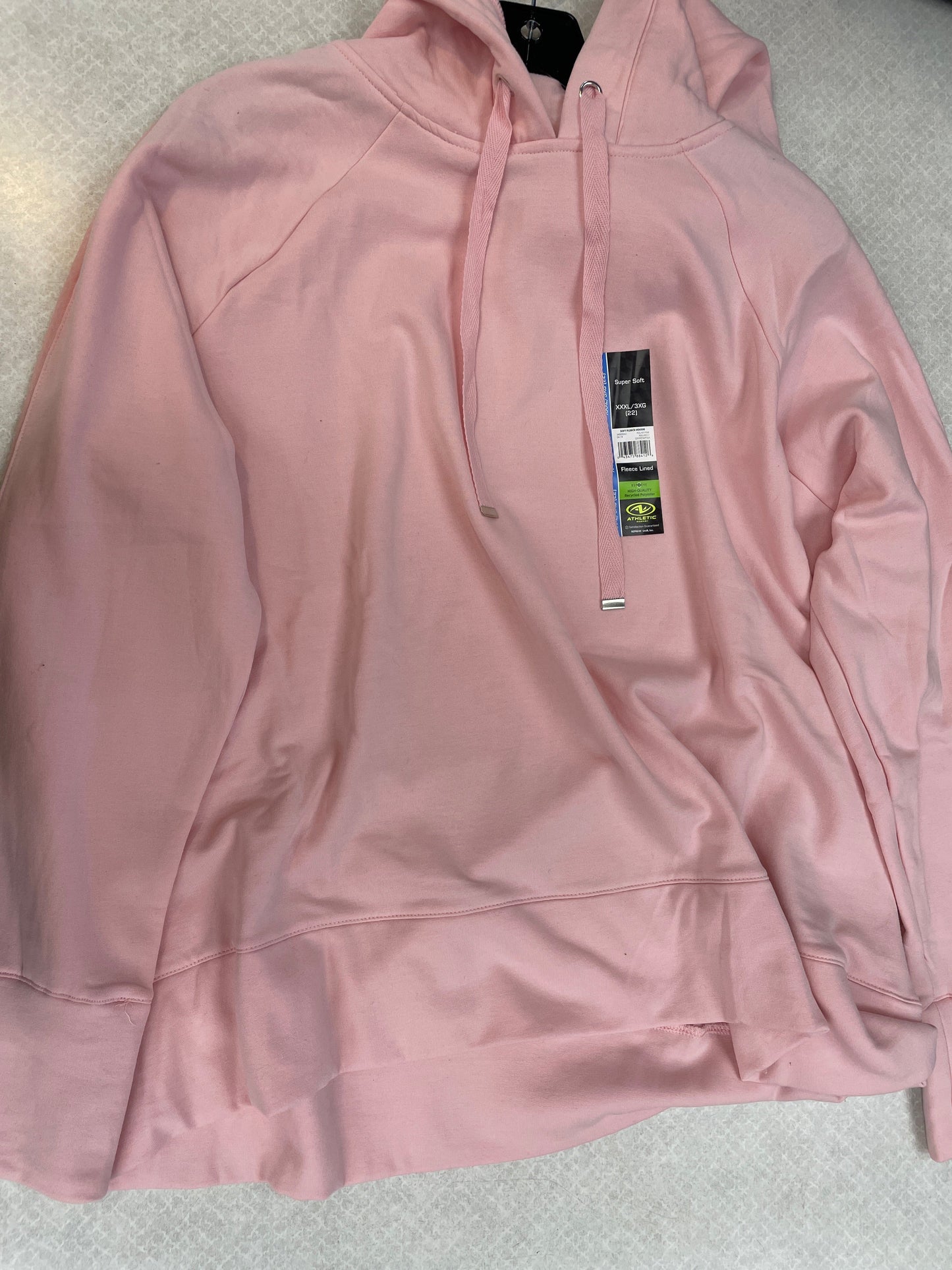 Sweatshirt Hoodie By Athletic Works In Pink, Size: 3x