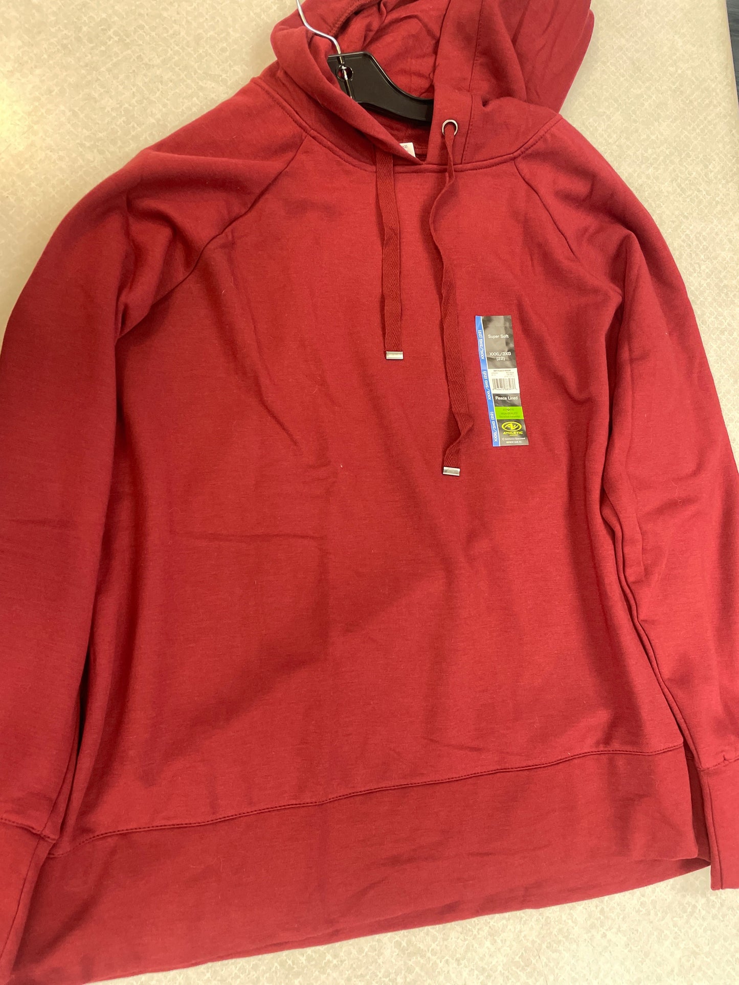 Sweatshirt Hoodie By Athletic Works In Red, Size: 3x