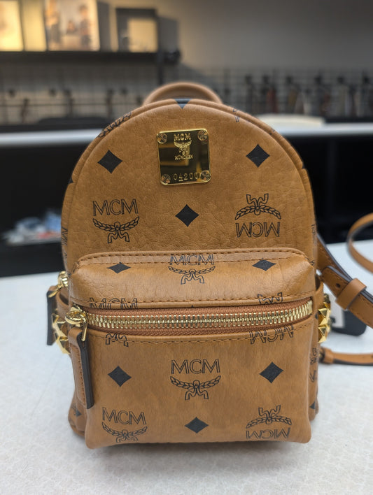 Backpack Luxury Designer By Mcm, Size: Small