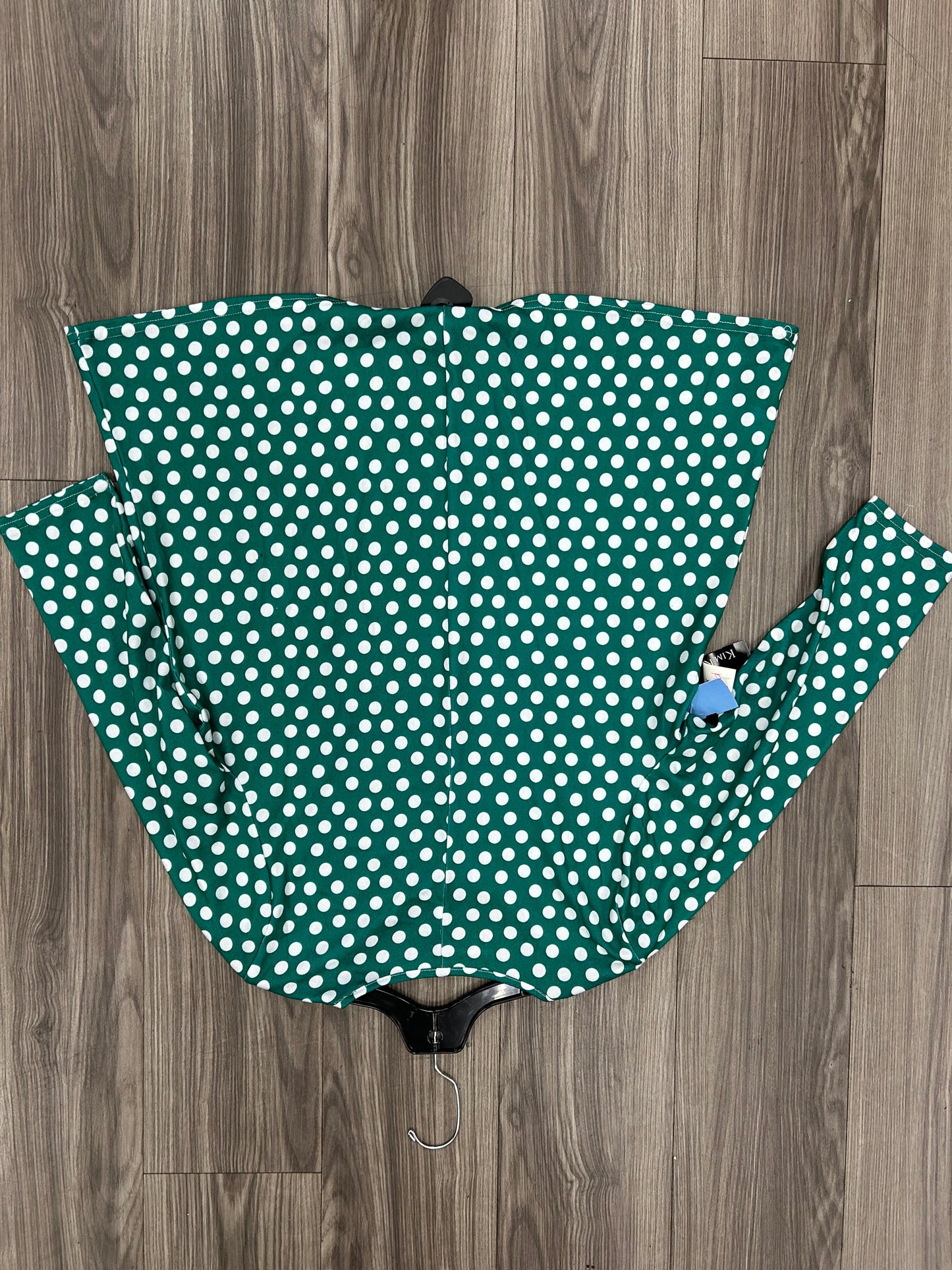 Top 3/4 Sleeve By Kim Rogers In Polkadot Pattern, Size: Xl