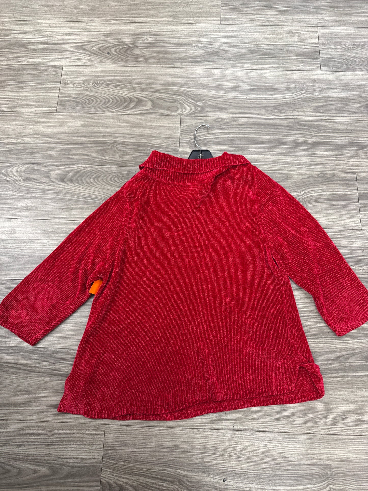 Sweater By Rafaella In Red, Size: 2x