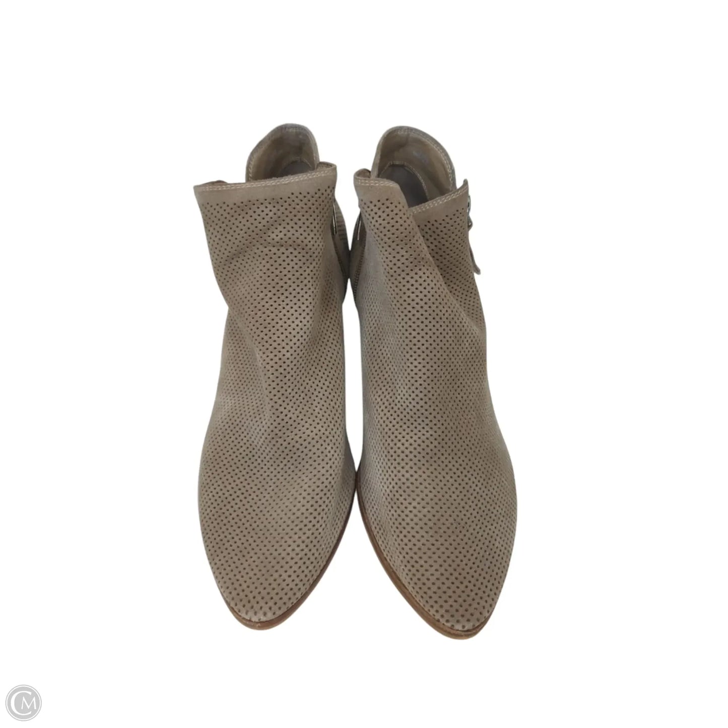 Boots Ankle Heels By Vince Camuto In Taupe, Size: 11