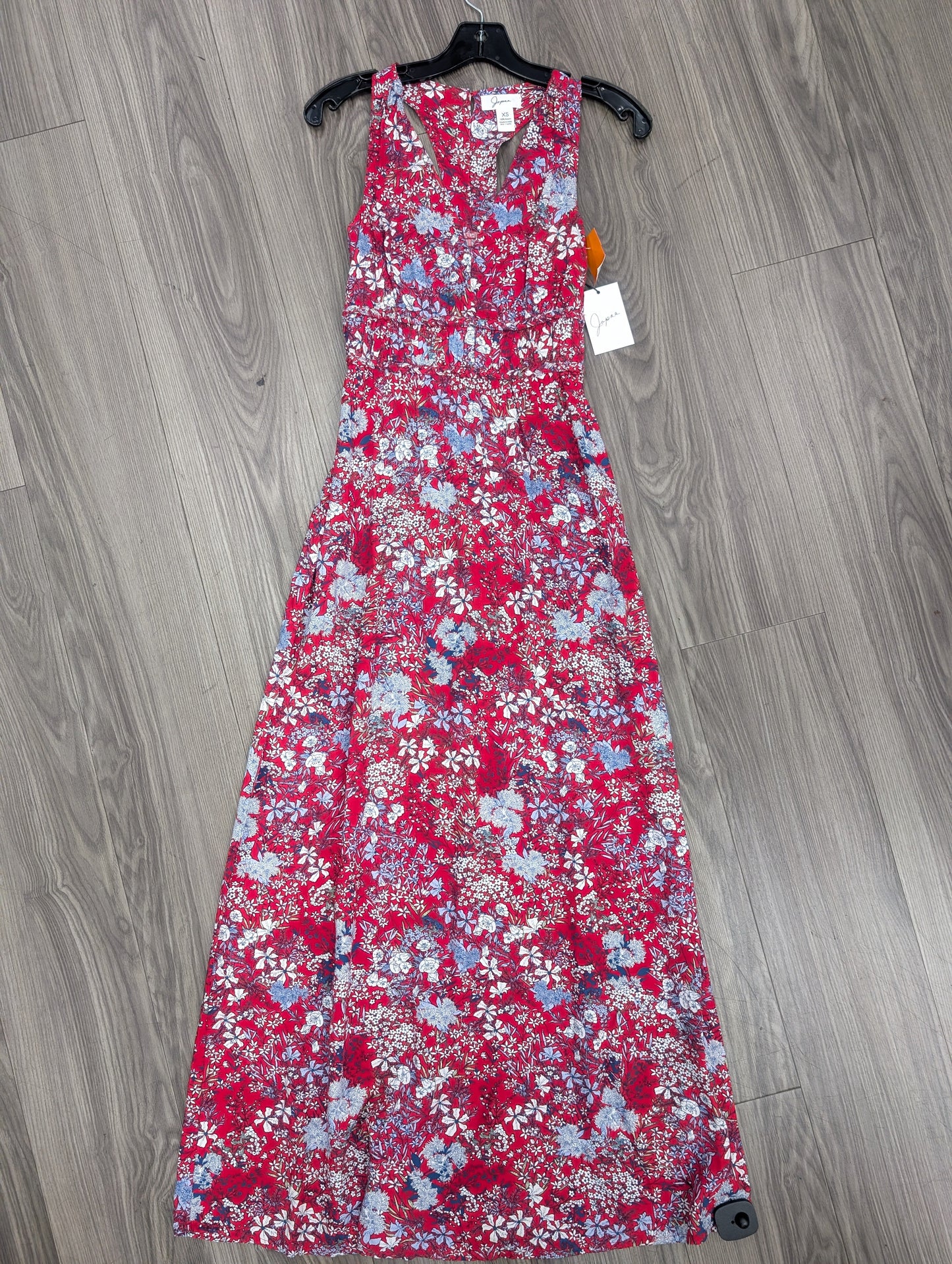 Dress Casual Maxi By Jaque And Koko In Red & White, Size: Xs