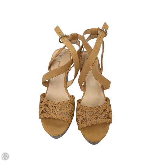 Sandals Heels Wedge By Indigo Rd In Brown, Size: 8