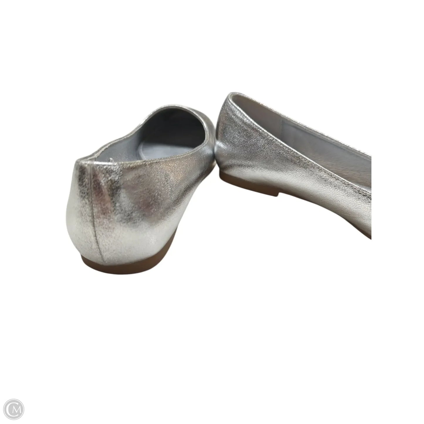 Shoes Flats By Clothes Mentor In Silver, Size: 6