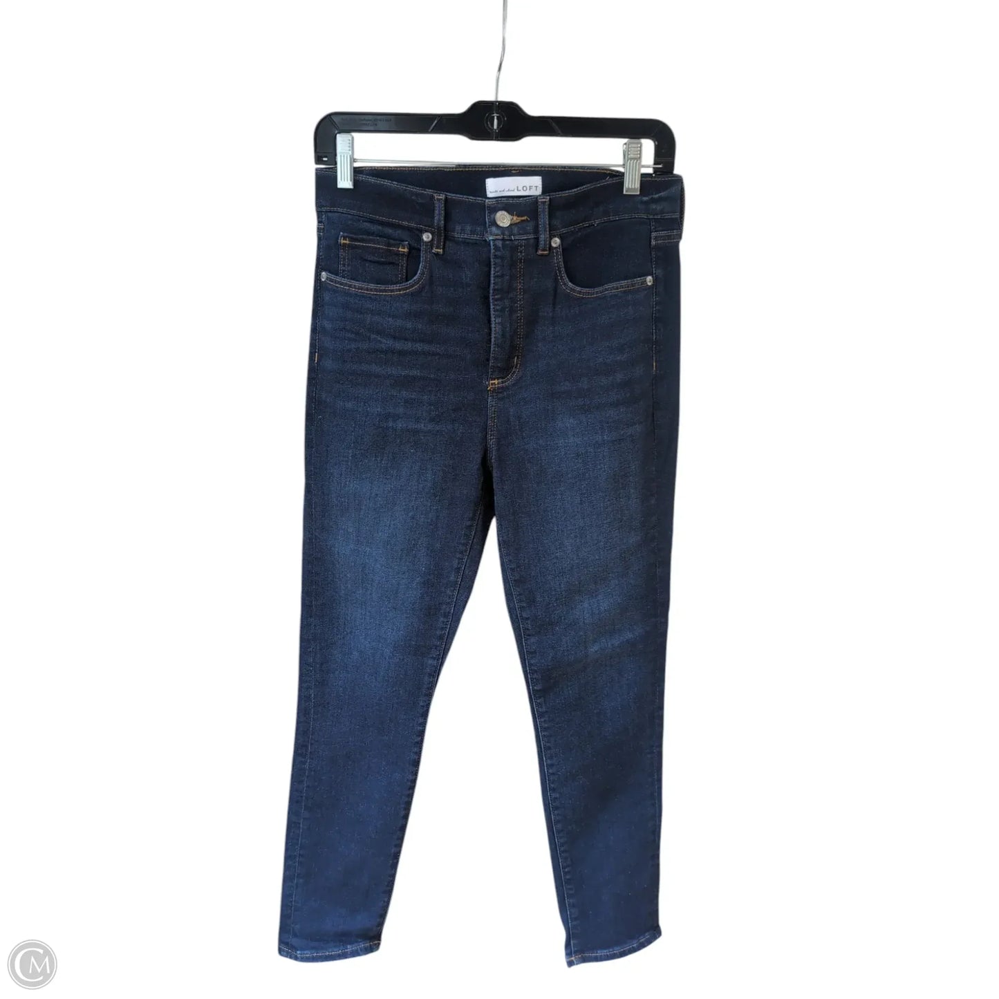 Jeans Skinny By Loft In Blue Denim, Size: 4p