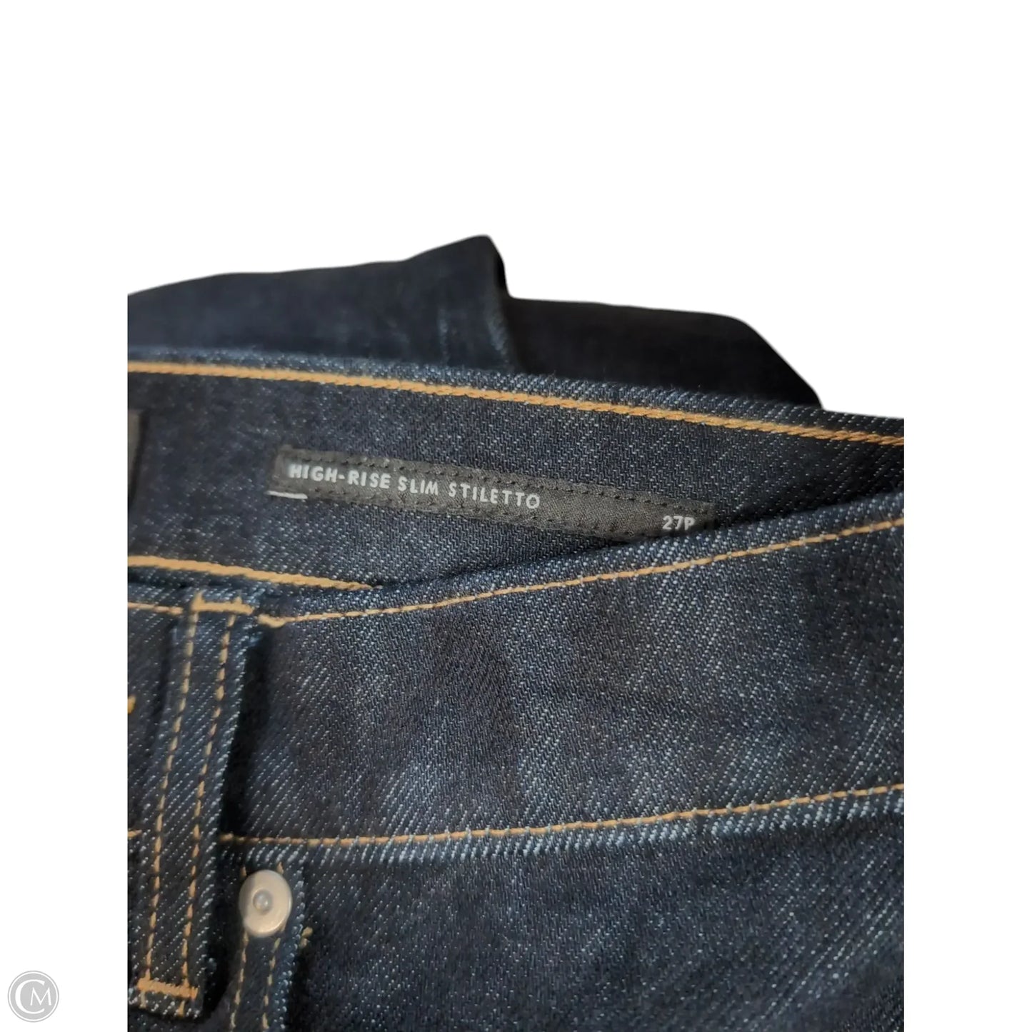 Jeans Skinny By Banana Republic In Blue Denim, Size: 4p
