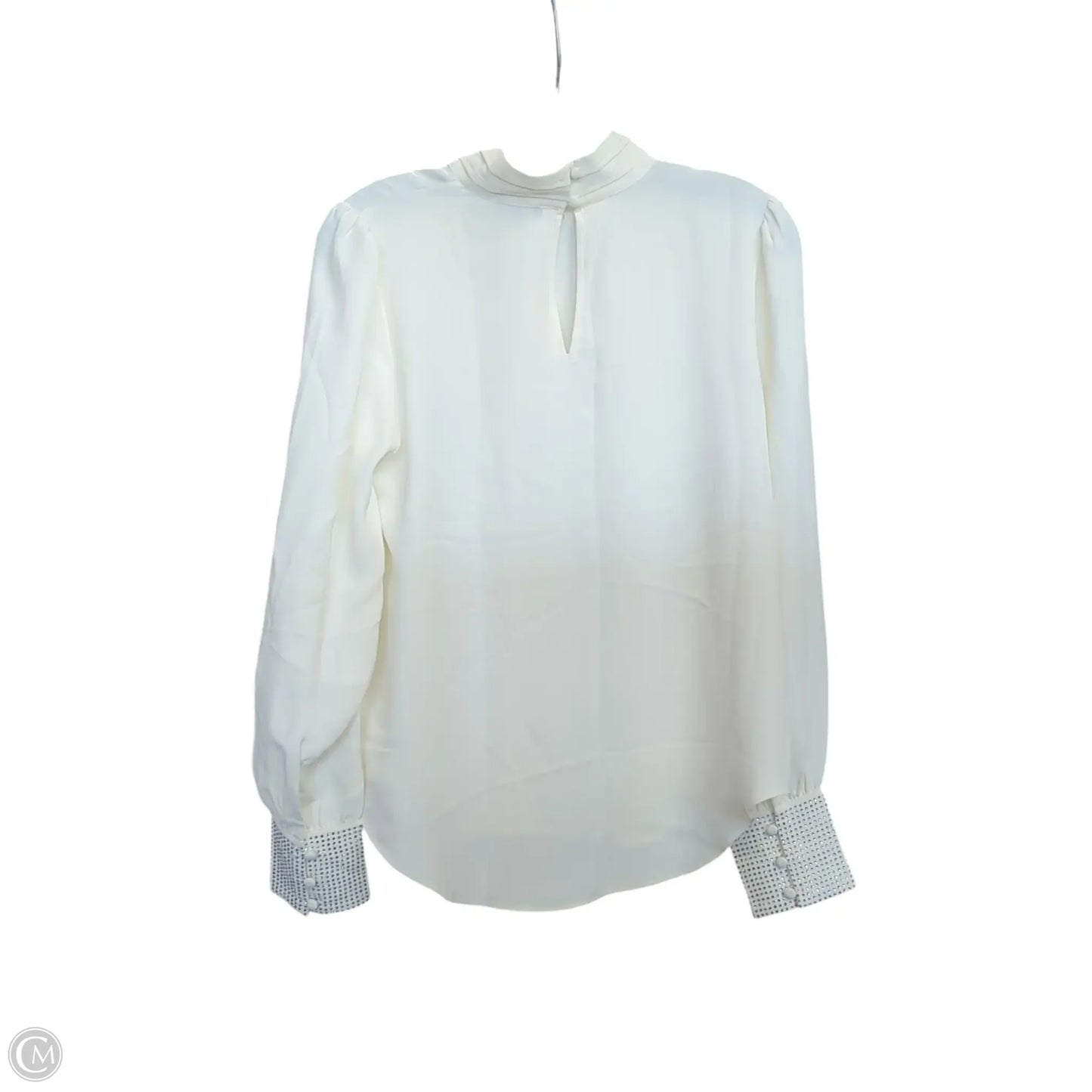 Top Long Sleeve By Ann Taylor In White, Size: S