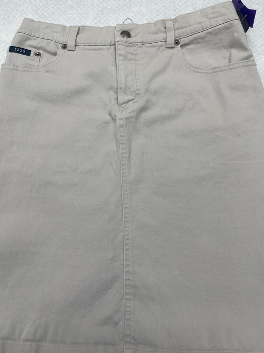 Skirt Mini & Short By Izod In Khaki, Size: 4