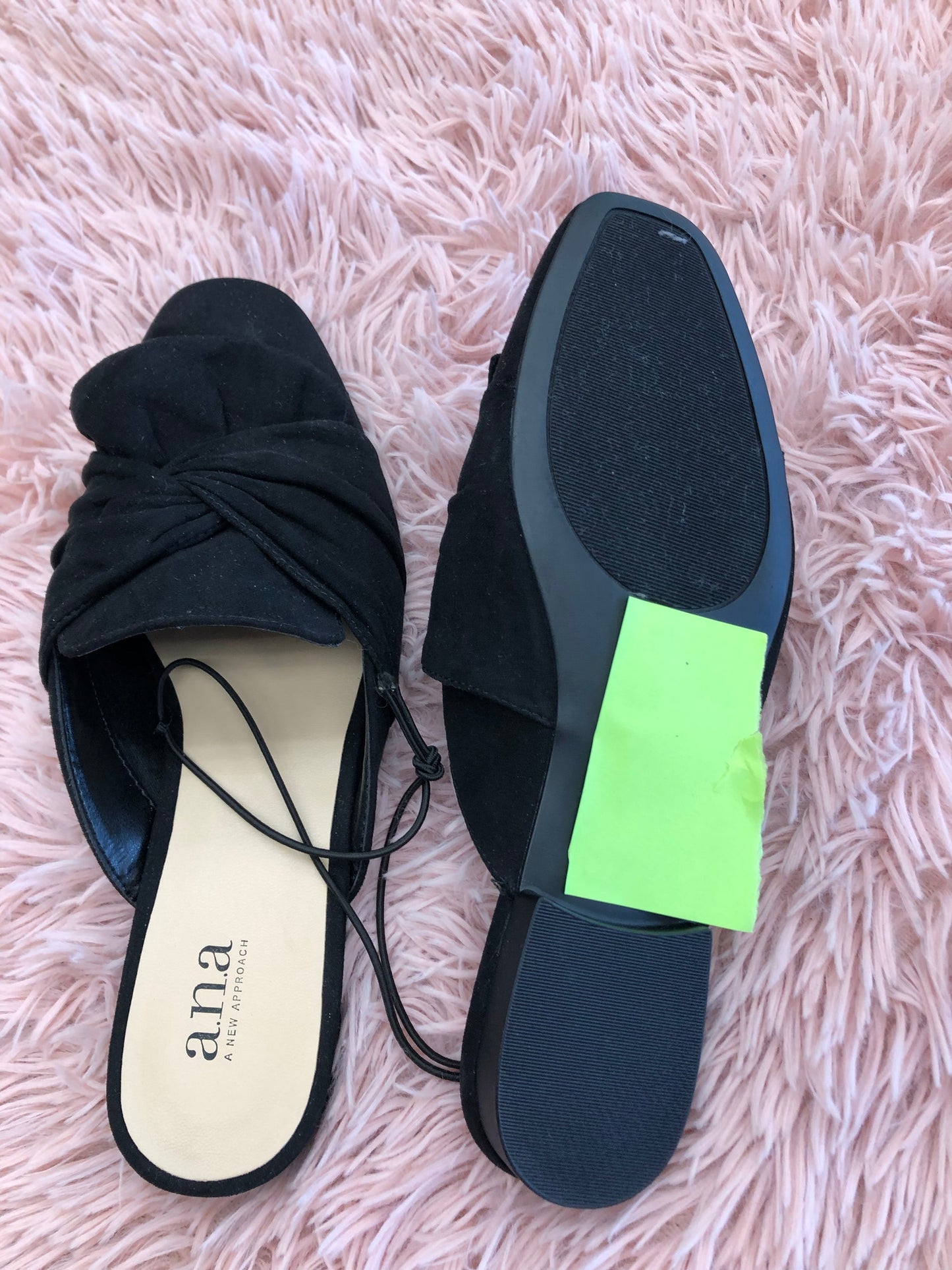Black Shoes Flats Other Ana, Size 8.5