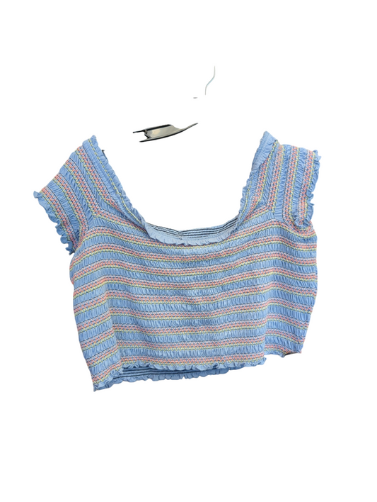 Top Short Sleeve By Forever 21 In Blue, Size: 1x