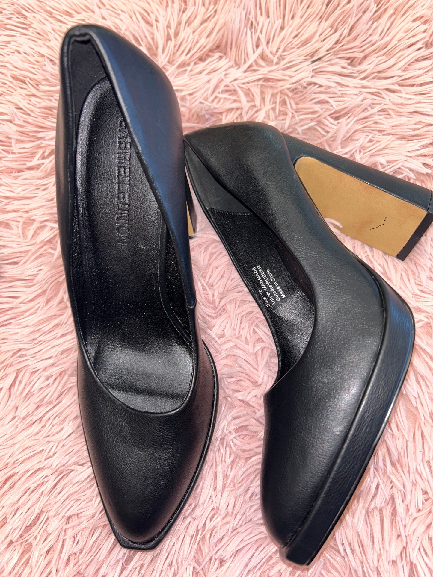 Black Shoes Heels Block Clothes Mentor, Size 10