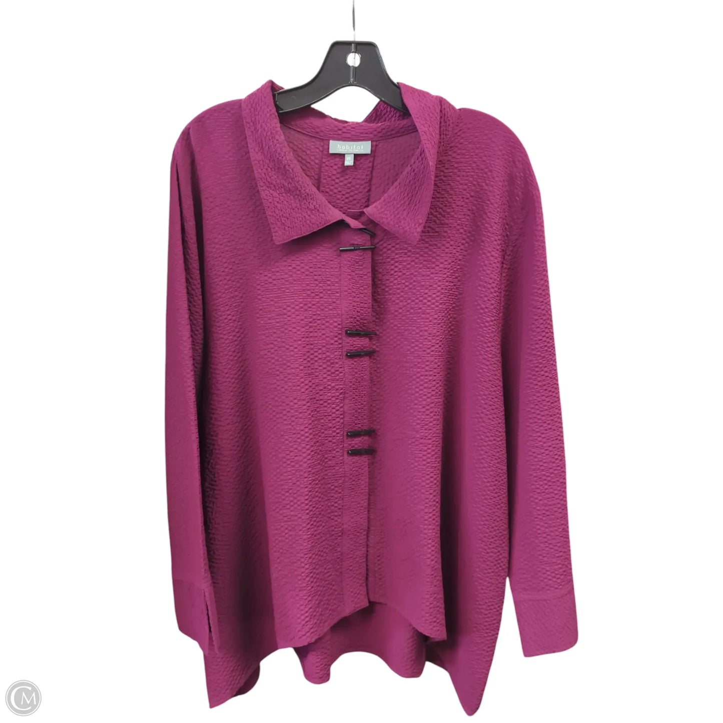 Top Long Sleeve By Habitat In Purple, Size: Xxl