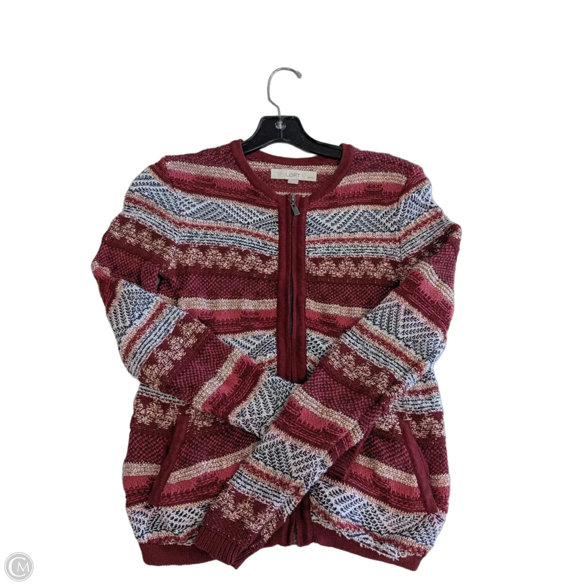 Cardigan By Loft In Red, Size: Xsp