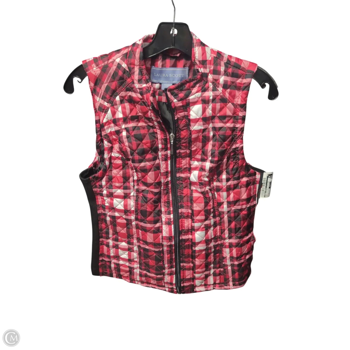 Vest Puffer & Quilted By Laura Scott In Red, Size: M
