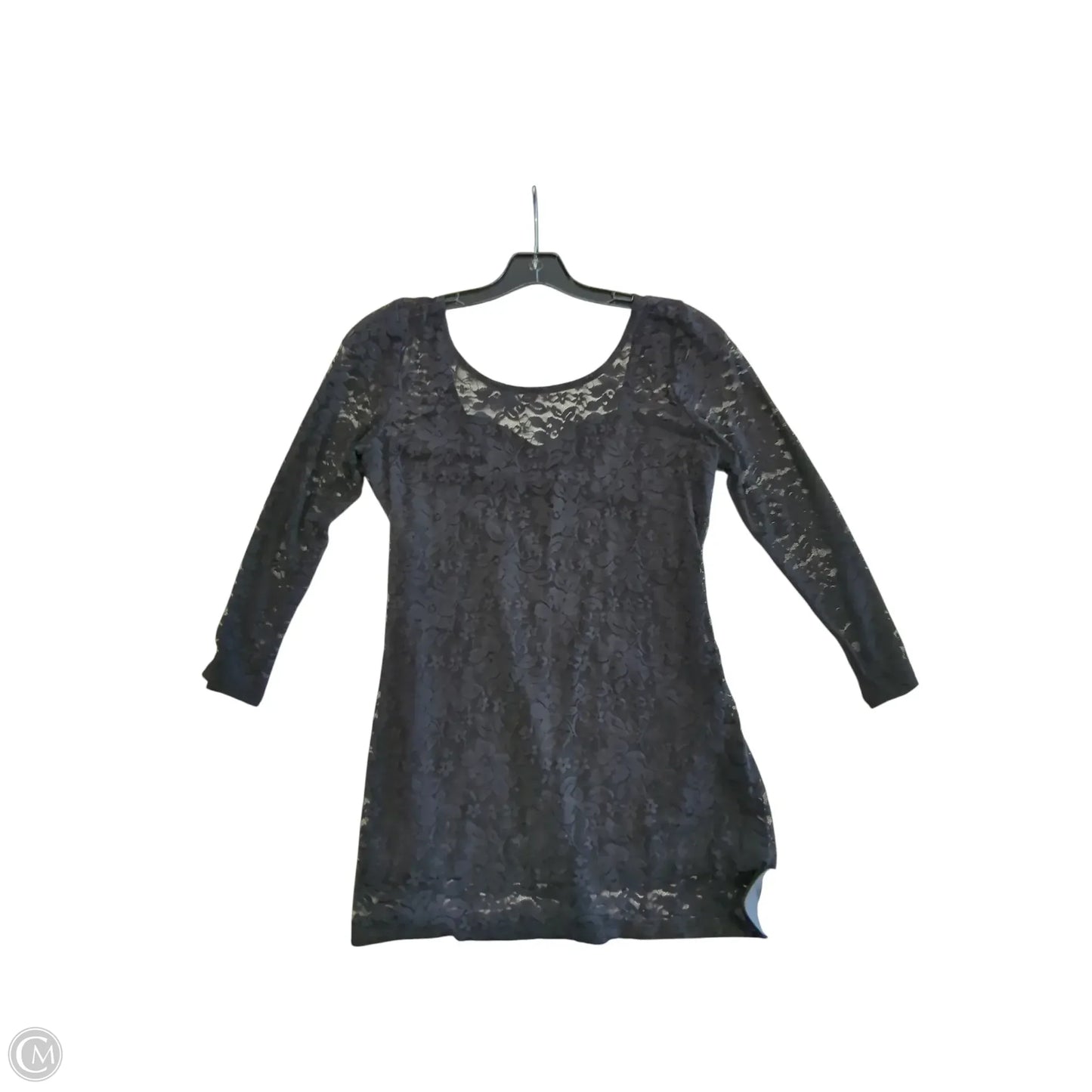 Top Long Sleeve By Guess In Black, Size: S