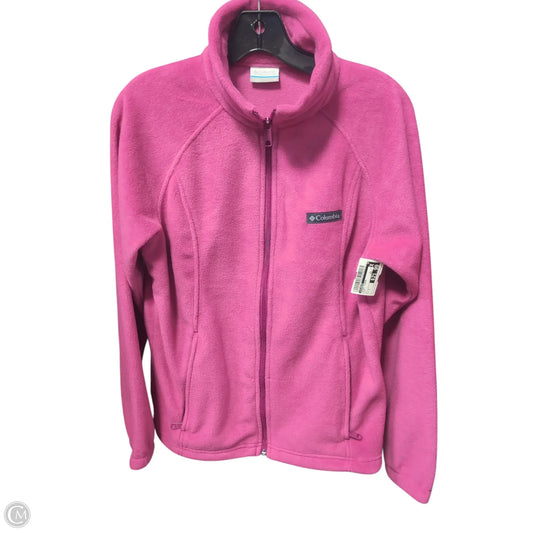 Jacket Fleece By Columbia In Pink, Size: M