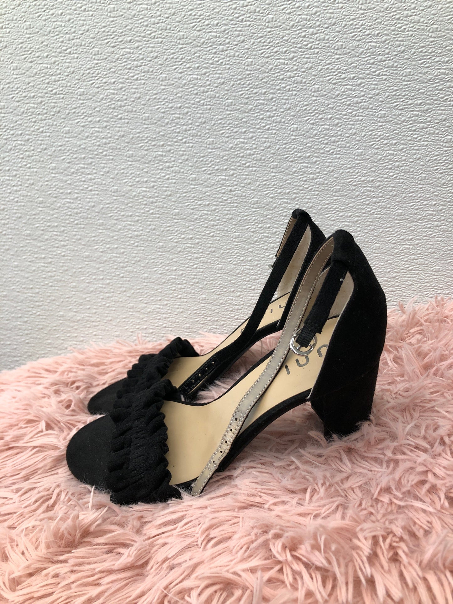 Black Shoes Heels Block Unisa, Size 7.5