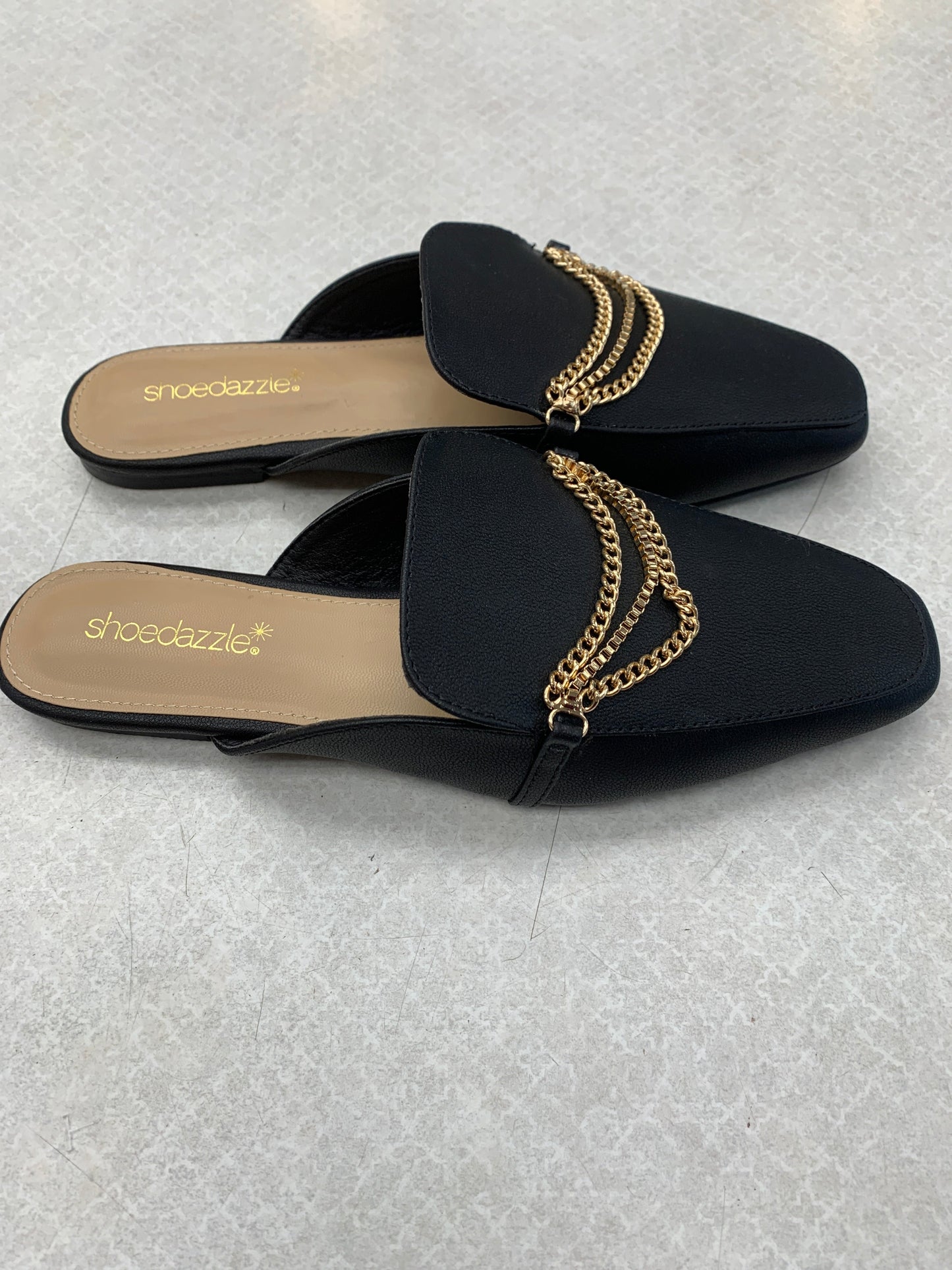 Black Shoes Flats Loafer Oxford Shoedazzle, Size 7