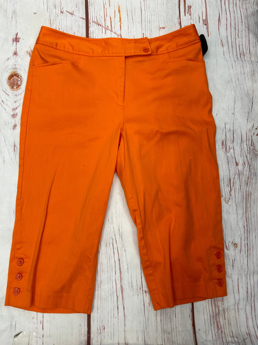 Capris By Christopher And Banks In Orange, Size: 14