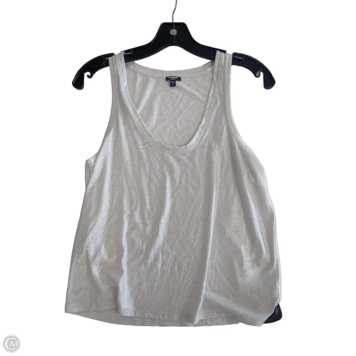 Top Sleeveless By Express In White, Size: Xs