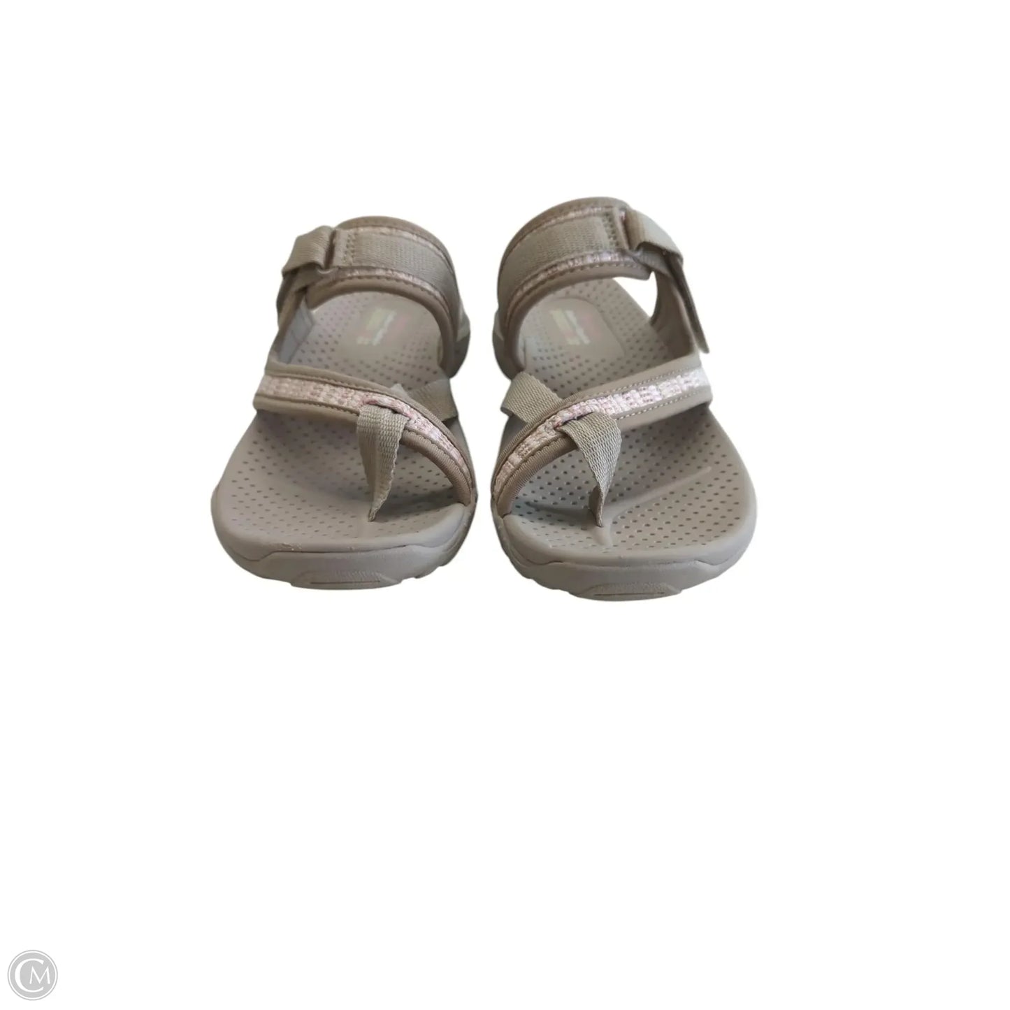 Sandals Flats By Skechers In Tan, Size: 6.5