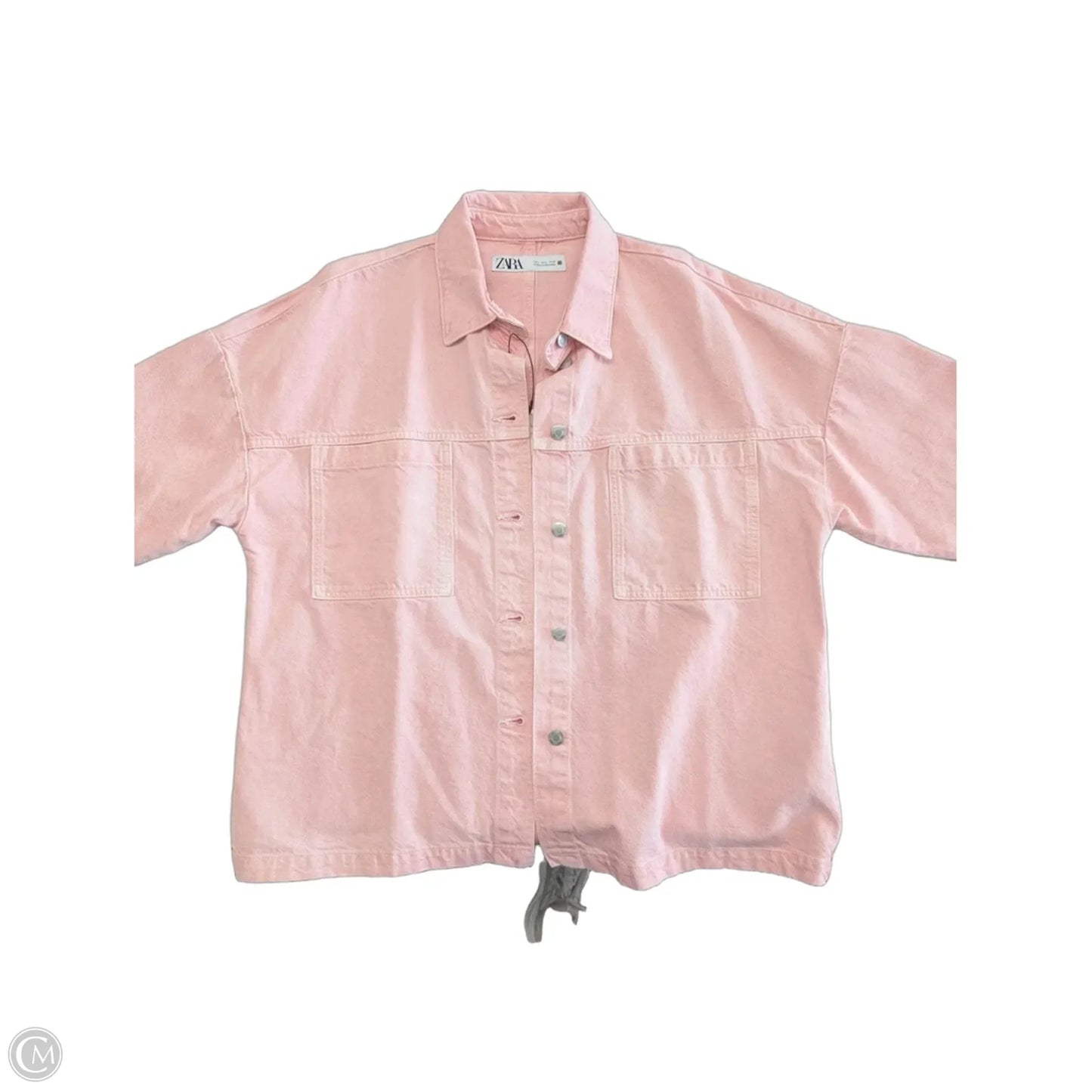 Jacket Denim By Zara, Size: L
