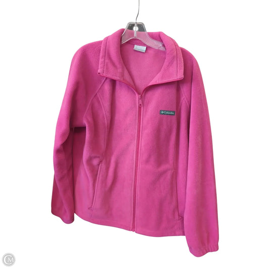 Jacket Fleece By Columbia In Pink, Size: Xl