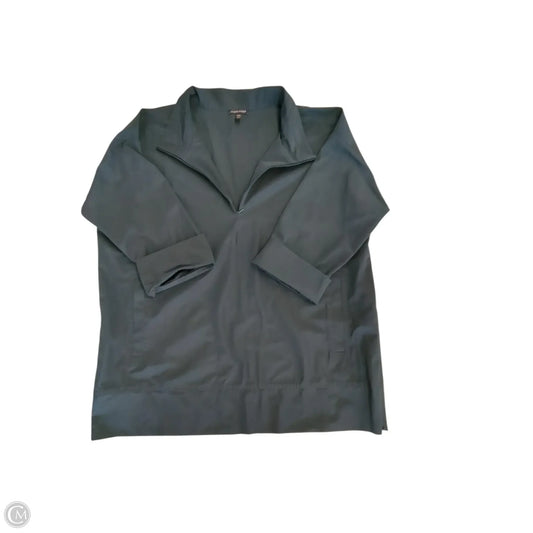 Jacket Shirt By Eileen Fisher In Green, Size: Xl