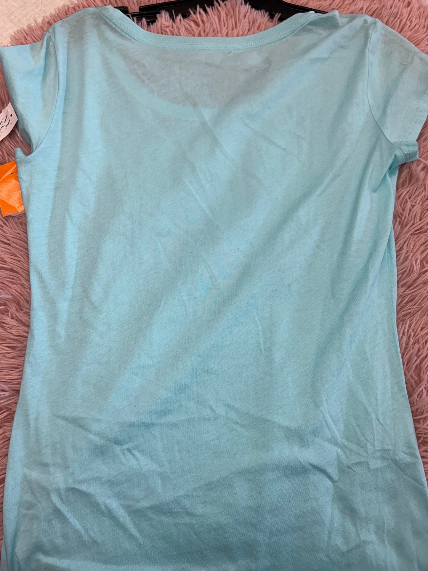 Blue Top Short Sleeve New York And Co, Size Xs