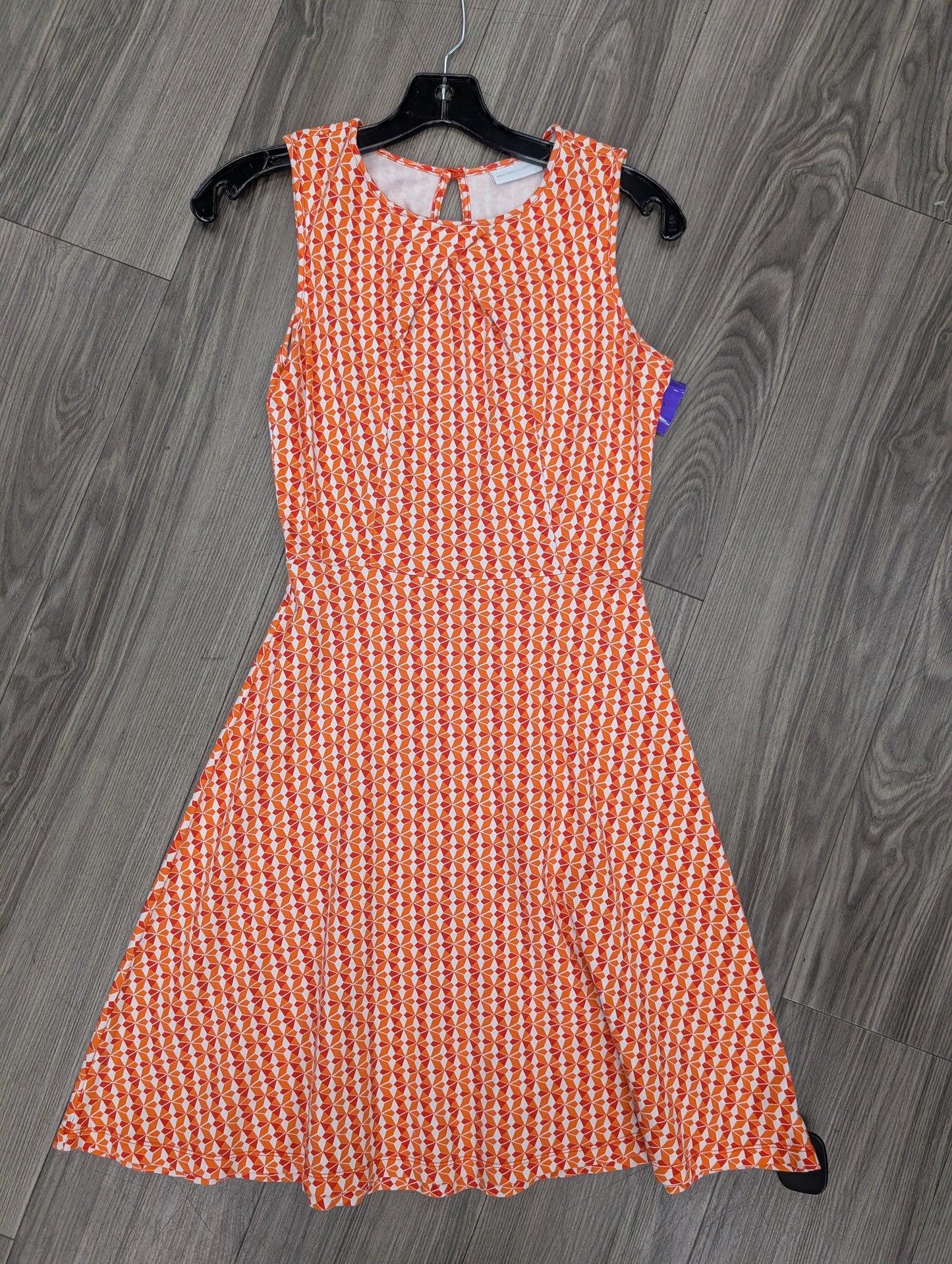 Dress Casual Midi By New York And Co In Orange, Size: Xs