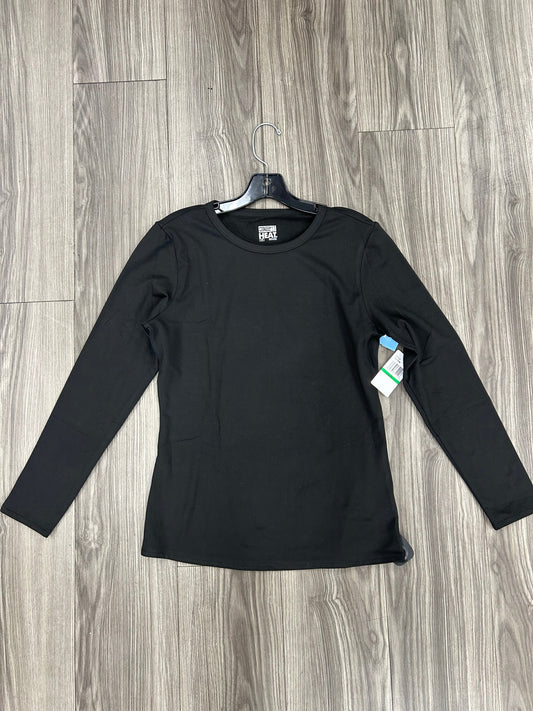 Top Long Sleeve By 32 Degrees In Black, Size: L