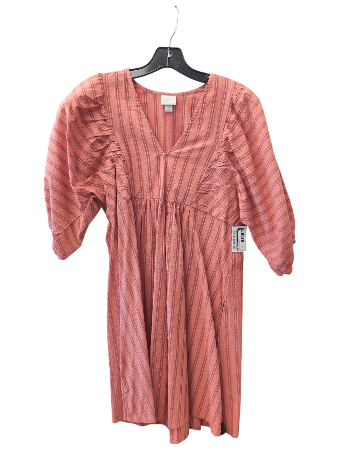 Dress Casual Midi By A New Day In Striped Pattern, Size: Xs