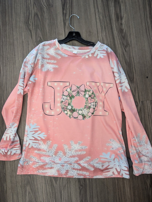 Top Long Sleeve By Clothes Mentor In Pink, Size: L