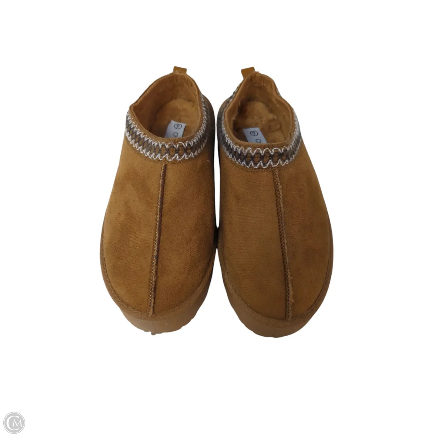 Boots Ankle Flats By Clothes Mentor In Brown, Size: 6