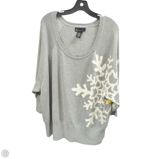 Sweater By Lane Bryant In Grey, Size: 3x