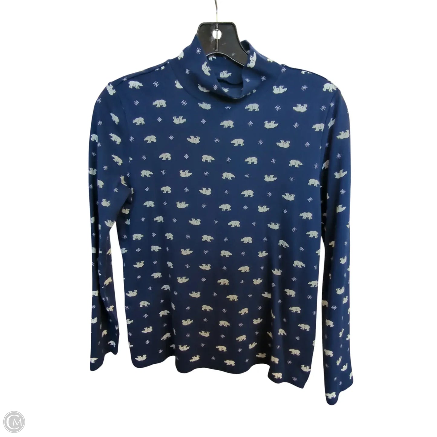 Top Long Sleeve By Croft And Barrow In Blue, Size: S