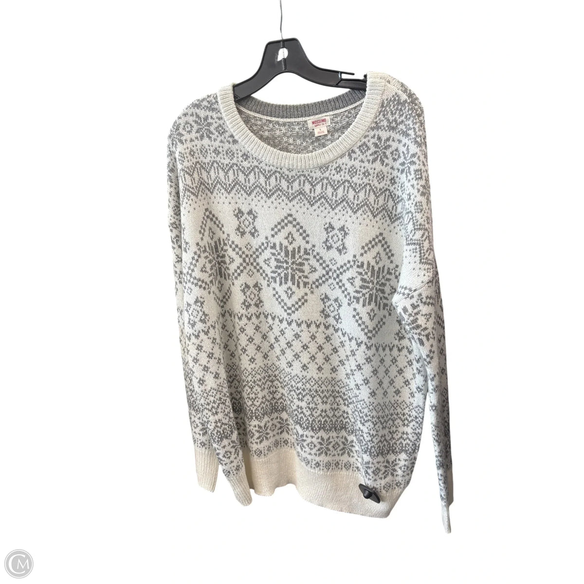 Sweater By Mossimo In White, Size: L