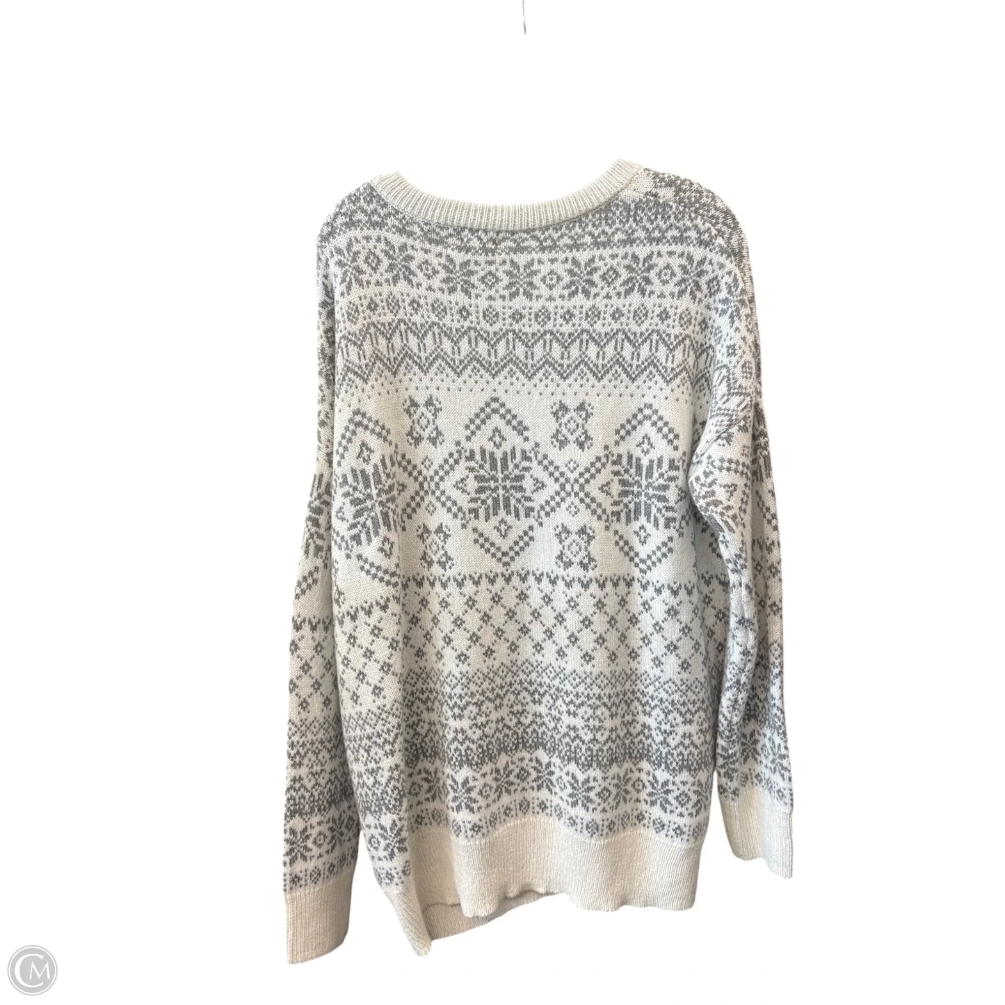 Sweater By Mossimo In White, Size: L