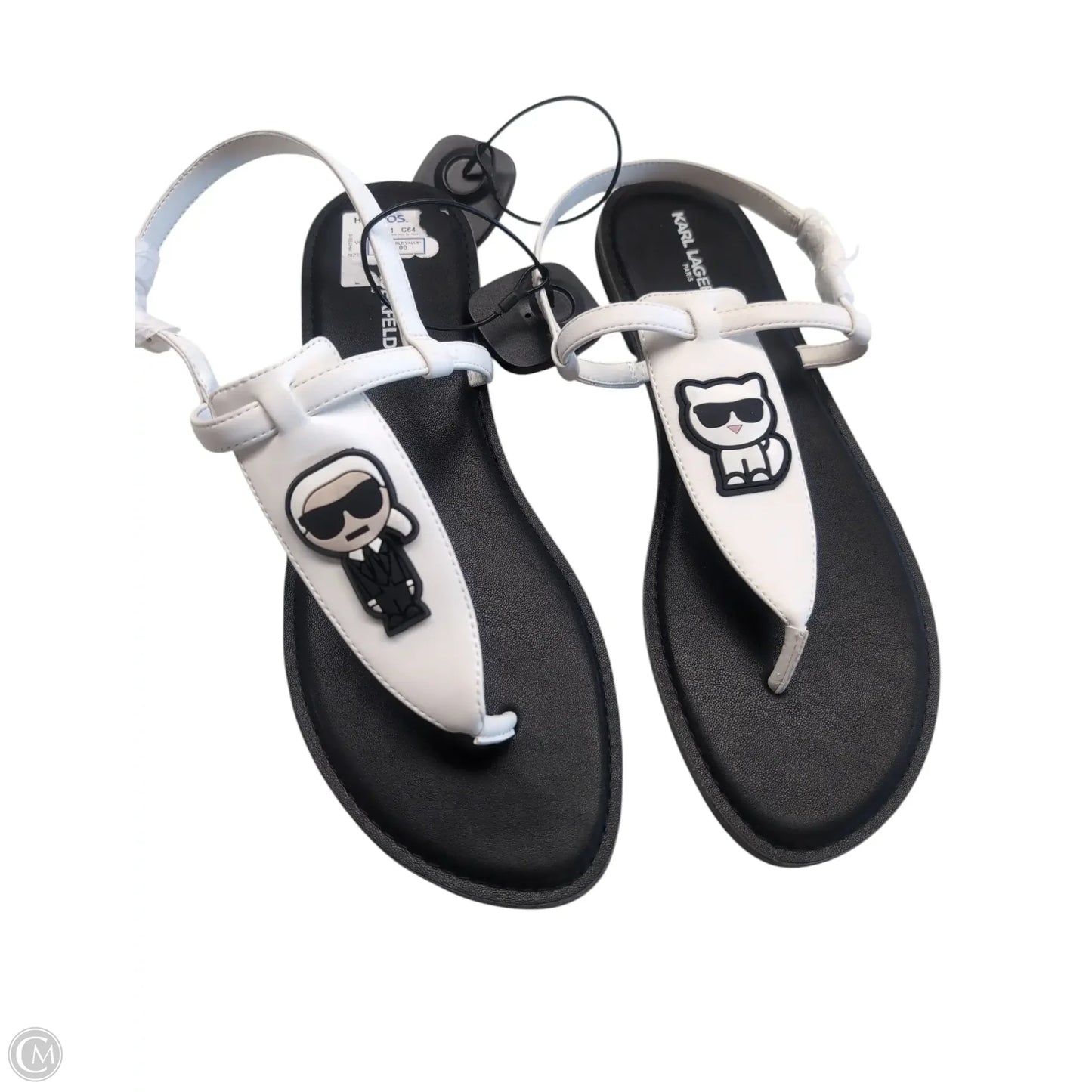 Shoes Designer By Karl Lagerfeld In Black & White, Size: 11